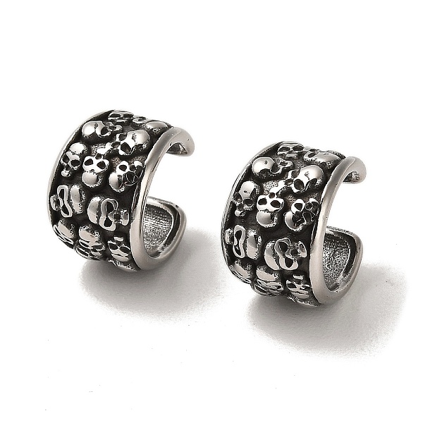 PandaHall 316 Surgical Stainless Steel Cuff Earrings, Non Piercing Earrings, Antique Silver, 14x10mm 316 Surgical Stainless Steel Skull
PandaHall 316 Surgical Stainless Steel Cuff Earrings, Non Piercing Earrings, Antique Silver, 14x10mm 316 Surgical Stainless Steel Skull