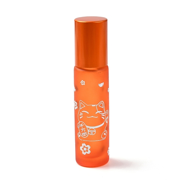 PandaHall Glass Essential Oil Roller Bottles, with Lid and Stainless Steel Roller Balls, Refillable Bottles, Column with Fortune Cat Pattern...
PandaHall Glass Essential Oil Roller Bottles, with Lid and Stainless Steel Roller Balls, Refillable Bottles, Column with Fortune Cat Pattern...