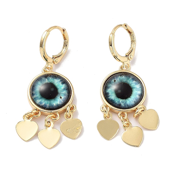 PandaHall Real 18K Gold Plated Brass Heart Chandelier Earrings, Glass Evil Eye Drop Earrings, Pale Turquoise, 40.5x14mm Glass Evil Eye
PandaHall Real 18K Gold Plated Brass Heart Chandelier Earrings, Glass Evil Eye Drop Earrings, Pale Turquoise, 40.5x14mm Glass Evil Eye