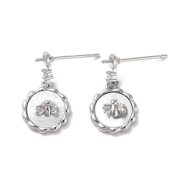PandaHall Bee Brass Micro Pave Cubic Zirconia Stud Earring Findings, with Shell and 925 Sterling Silver Pin, Real Platinum Plated, 20x11mm...
PandaHall Bee Brass Micro Pave Cubic Zirconia Stud Earring Findings, with Shell and 925 Sterling Silver Pin, Real Platinum Plated, 20x11mm...