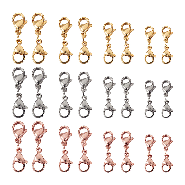 PandaHall Yilisi 24Pcs 4 Style 304 Stainless Steel Lobster Claw Clasps, Mixed Color, 19~30x6~9x4.5~5mm, 6pcs/style 304 Stainless Steel...
PandaHall Yilisi 24Pcs 4 Style 304 Stainless Steel Lobster Claw Clasps, Mixed Color, 19~30x6~9x4.5~5mm, 6pcs/style 304 Stainless Steel...