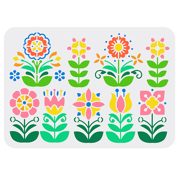 PandaHall Plastic Drawing Painting Stencils Templates, for Painting on Scrapbook Fabric Tiles Floor Furniture Wood, Rectangle, Flower...
PandaHall Plastic Drawing Painting Stencils Templates, for Painting on Scrapbook Fabric Tiles Floor Furniture Wood, Rectangle, Flower...