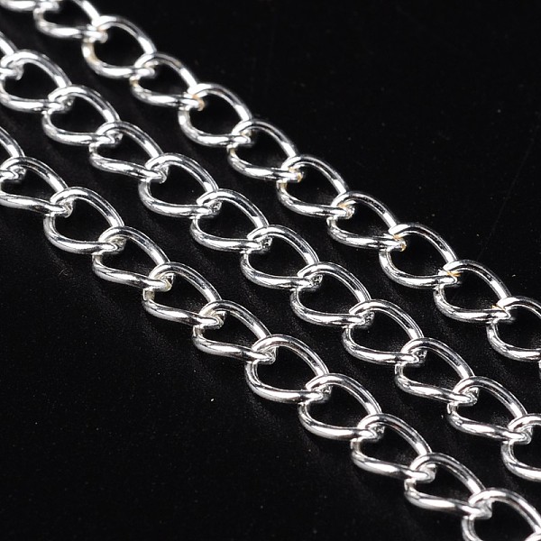 PandaHall Iron Side Twisted Chain, Unwelded, Lead Free, with Spool, Silver Color Plated, 6x4x0.7mm, about 328.08 Feet(100m)/roll Iron Silver
PandaHall Iron Side Twisted Chain, Unwelded, Lead Free, with Spool, Silver Color Plated, 6x4x0.7mm, about 328.08 Feet(100m)/roll Iron Silver