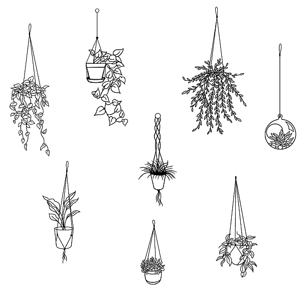 PandaHall SUPERDANT Plant Pot Wall Stickers with Hanging Orchid Greenery Wall Decals Black Minimalist Illustration Wall Art Removable PVC...
PandaHall SUPERDANT Plant Pot Wall Stickers with Hanging Orchid Greenery Wall Decals Black Minimalist Illustration Wall Art Removable PVC...
