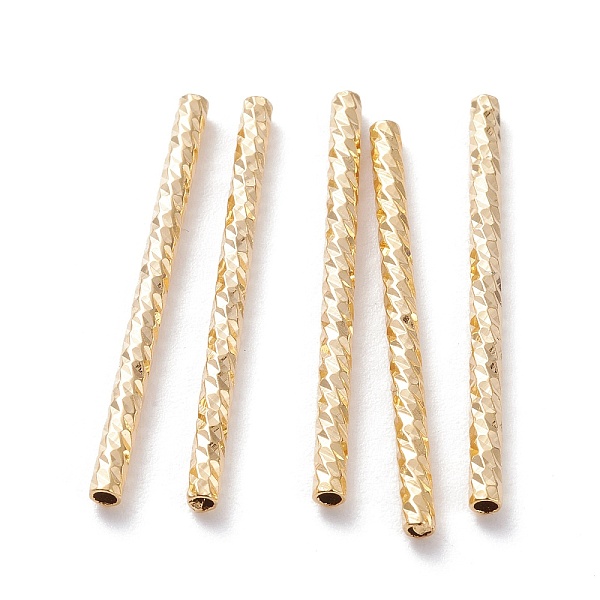 PandaHall Brass Tube Beads, Long-Lasting Plated, Faceted Tube, Real 24K Gold Plated, 30x2mm, Hole: 1.2mm Brass Tube
PandaHall Brass Tube Beads, Long-Lasting Plated, Faceted Tube, Real 24K Gold Plated, 30x2mm, Hole: 1.2mm Brass Tube