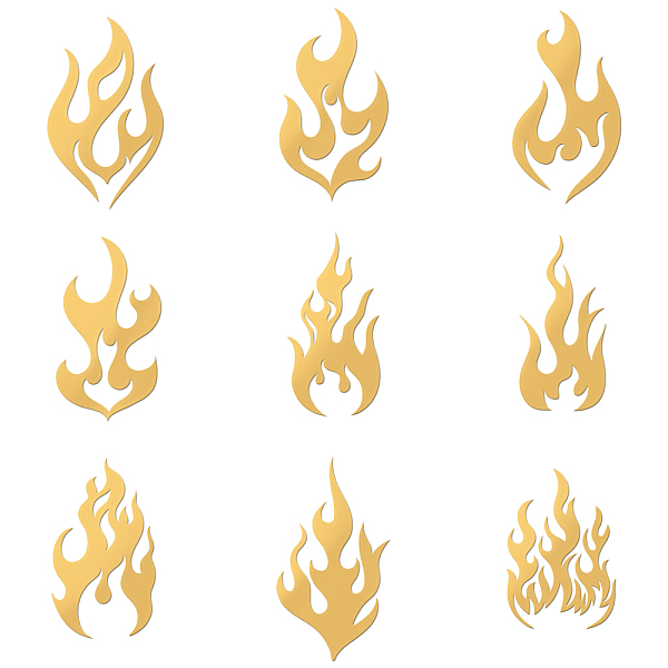 PandaHall Nickel Decoration Stickers, Metal Resin Filler, Epoxy Resin & UV Resin Craft Filling Material, Fire Pattern, 40x40mm, 9 style...
PandaHall Nickel Decoration Stickers, Metal Resin Filler, Epoxy Resin & UV Resin Craft Filling Material, Fire Pattern, 40x40mm, 9 style...