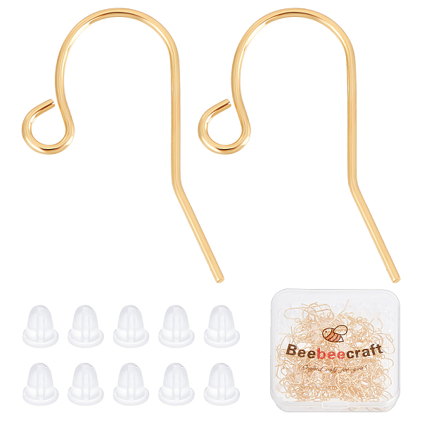 PandaHall Beebeecraft 200Pcs/Box Earring Hooks for Jewelry Making, 18K Gold Plated Ear Wires Fish Hook Earrings with 200Pcs Clear Rubber...
PandaHall Beebeecraft 200Pcs/Box Earring Hooks for Jewelry Making, 18K Gold Plated Ear Wires Fish Hook Earrings with 200Pcs Clear Rubber...
