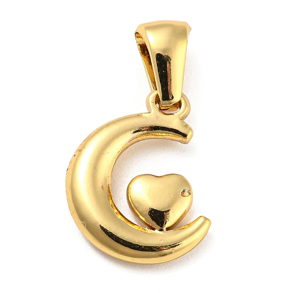 PandaHall 304 Stainless Steel Pendants, Moon with Heart Charm, Golden, 15x12x2.5mm, Hole: 5x3mm 304 Stainless Steel Moon
PandaHall 304 Stainless Steel Pendants, Moon with Heart Charm, Golden, 15x12x2.5mm, Hole: 5x3mm 304 Stainless Steel Moon