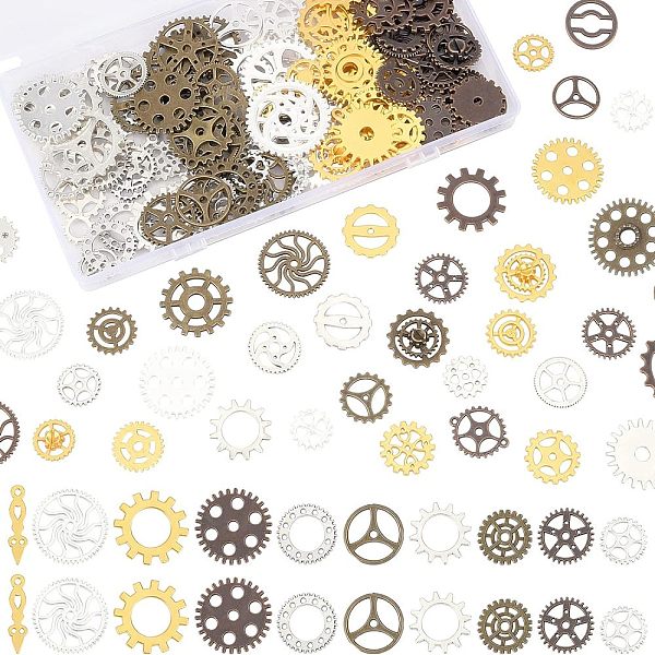 PandaHall Olycraft Alloy Pendants, Gear, for Jewelry Making, Mixed Color, 10~26x5~26x1~4mm, Hole: 0.8~14mm Alloy Gear
PandaHall Olycraft Alloy Pendants, Gear, for Jewelry Making, Mixed Color, 10~26x5~26x1~4mm, Hole: 0.8~14mm Alloy Gear