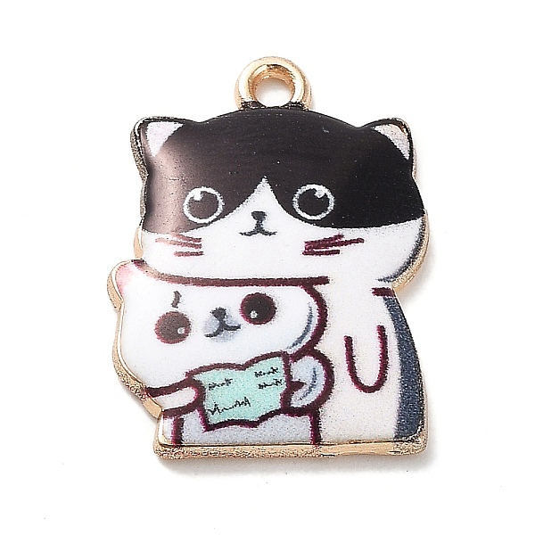 PandaHall Alloy Enamel Pendants, Light Gold, Cat Charm, White, 22x16x2.5mm, Hole: 1.6mm Alloy+Enamel Cat Shape White
PandaHall Alloy Enamel Pendants, Light Gold, Cat Charm, White, 22x16x2.5mm, Hole: 1.6mm Alloy+Enamel Cat Shape White