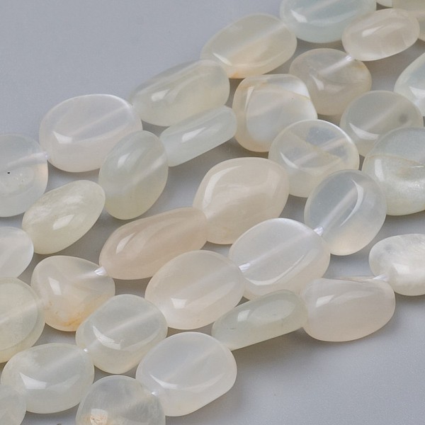 PandaHall Natural White Moonstone Beads Strands, Nuggets, Tumbled Stone, 8~10x8~9x5.5~6mm, Hole: 0.5mm, about 43pcs/strand, 15.55 inch...
PandaHall Natural White Moonstone Beads Strands, Nuggets, Tumbled Stone, 8~10x8~9x5.5~6mm, Hole: 0.5mm, about 43pcs/strand, 15.55 inch...