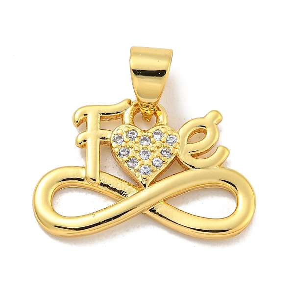 PandaHall Rack Plating Brass Micro Pave Clear Cubic Zirconia Pendants, Long-Lasting Plated, Cadmium Free & Lead Free, Infinity, 12x18x2mm...
PandaHall Rack Plating Brass Micro Pave Clear Cubic Zirconia Pendants, Long-Lasting Plated, Cadmium Free & Lead Free, Infinity, 12x18x2mm...