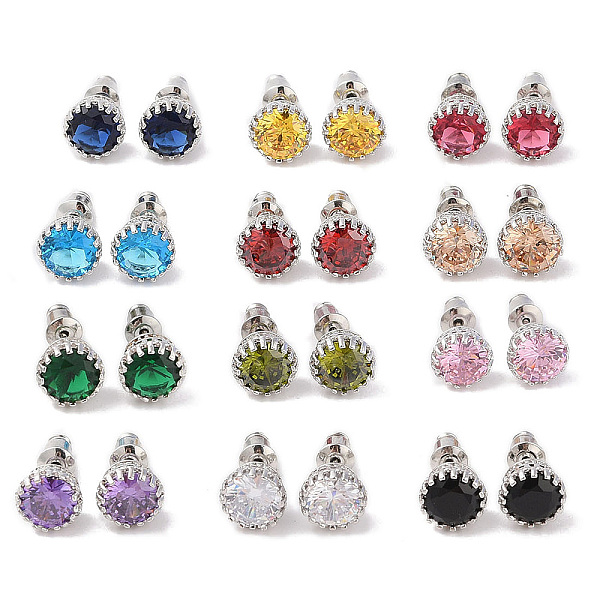 PandaHall Rack Plating Brass Micro Pave Cubic Zirconia Split Earrings, Long-lasting Plated, Carat Round Shape, Platinum, Mixed Color, 9mm..., Multicolor
PandaHall Rack Plating Brass Micro Pave Cubic Zirconia Split Earrings, Long-lasting Plated, Carat Round Shape, Platinum, Mixed Color, 9mm..., Multicolor