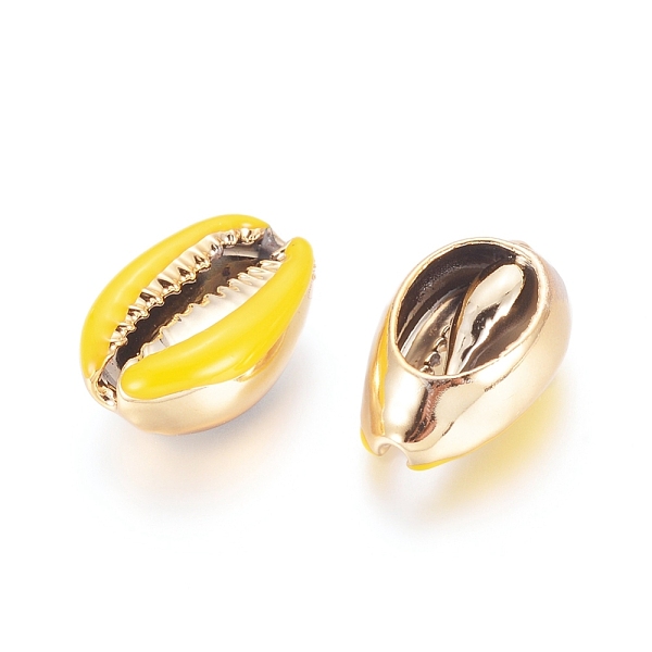 PandaHall Electroplated Cowrie Shell Beads, with Enamel, Undrilled/No Hole Beads, Golden, Yellow, 18~22x13~15x7~8mm Cowrie Shell Shell Shape...
PandaHall Electroplated Cowrie Shell Beads, with Enamel, Undrilled/No Hole Beads, Golden, Yellow, 18~22x13~15x7~8mm Cowrie Shell Shell Shape...