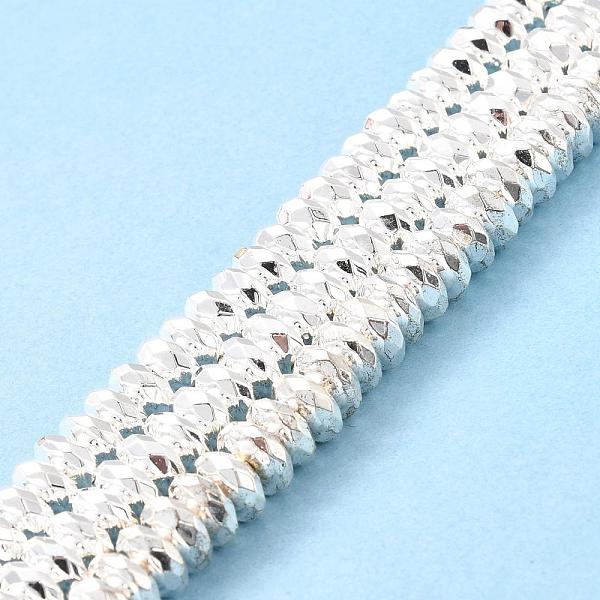 PandaHall Electroplate Non-magnetic Synthetic Hematite Beads Strands, Grade AA, Long-Lasting Plated, Faceted, Rondelle, Silver Plated, 8x3mm...
PandaHall Electroplate Non-magnetic Synthetic Hematite Beads Strands, Grade AA, Long-Lasting Plated, Faceted, Rondelle, Silver Plated, 8x3mm...