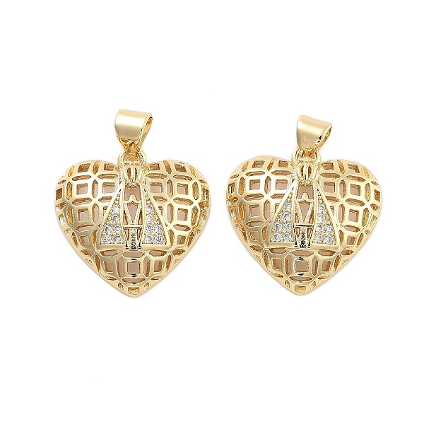 PandaHall Brass Pave Clear Cubic Zirconia Pendants, Golden, Heart, 19.5x19x6mm, Hole: 5mm Brass+Cubic Zirconia Heart Clear
PandaHall Brass Pave Clear Cubic Zirconia Pendants, Golden, Heart, 19.5x19x6mm, Hole: 5mm Brass+Cubic Zirconia Heart Clear