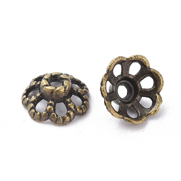 PandaHall Tibetan Style Bead Caps, Zinc Alloy Bead Caps, Lead Free & Nickel Free & Cadmium Free, Antique Bronze Color, 9mm in diameter, 4mm...
PandaHall Tibetan Style Bead Caps, Zinc Alloy Bead Caps, Lead Free & Nickel Free & Cadmium Free, Antique Bronze Color, 9mm in diameter, 4mm...