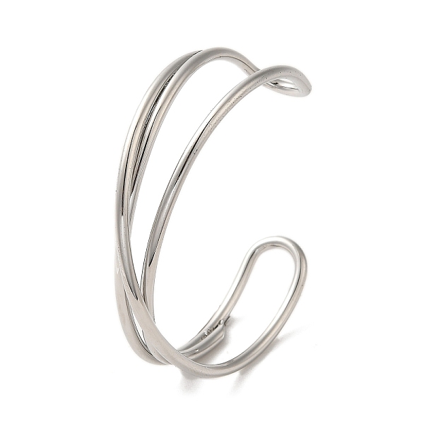 PandaHall 304 Stainless Steel Wire Wrap Cuff Bangles, Knot, Stainless Steel Color, Wide: 9~16mm, Inner Diameter: 2-1/2 inch(6.3cm) 304...
PandaHall 304 Stainless Steel Wire Wrap Cuff Bangles, Knot, Stainless Steel Color, Wide: 9~16mm, Inner Diameter: 2-1/2 inch(6.3cm) 304...