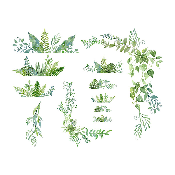 PandaHall SUPERDANT 2 Sheets/Set Green Plants Wall Decals Flowering Vine Branches Leaves Wall Sticker Removable Vinyl Art Mural Decals for...
PandaHall SUPERDANT 2 Sheets/Set Green Plants Wall Decals Flowering Vine Branches Leaves Wall Sticker Removable Vinyl Art Mural Decals for...