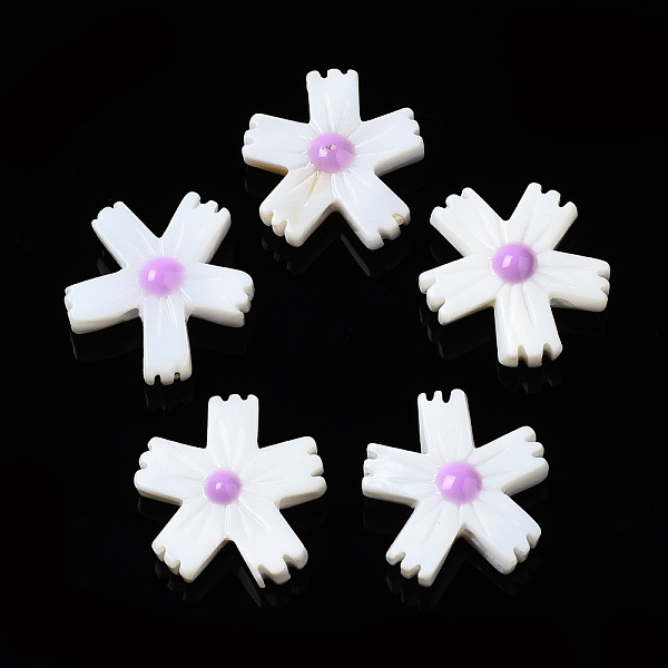 PandaHall Natural Freshwater Shell Beads, with Enamel, Flower, Orchid, 15x14x4.5mm, Hole: 0.9mm Freshwater Shell Flower Purple
PandaHall Natural Freshwater Shell Beads, with Enamel, Flower, Orchid, 15x14x4.5mm, Hole: 0.9mm Freshwater Shell Flower Purple
