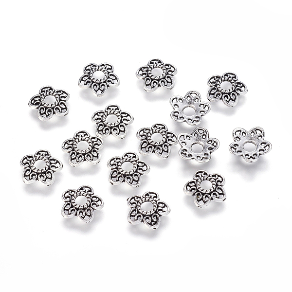 PandaHall Tibetan Style Alloy Bead Caps, Antique Silver, Lead Free & Cadmium Free, 10.7x11x2.5mm, Hole: 3mm Alloy
PandaHall Tibetan Style Alloy Bead Caps, Antique Silver, Lead Free & Cadmium Free, 10.7x11x2.5mm, Hole: 3mm Alloy