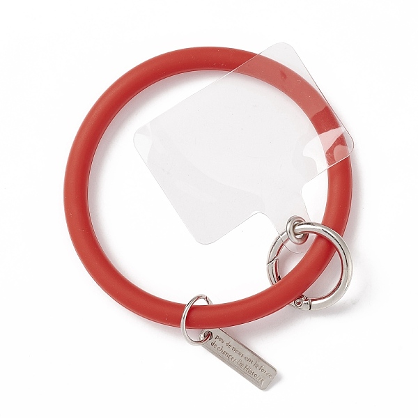 PandaHall Silicone Loop Phone Lanyard, Wrist Lanyard Strap with Plastic & Alloy Keychain Holder, Red, 17.7cm Silicone Red
PandaHall Silicone Loop Phone Lanyard, Wrist Lanyard Strap with Plastic & Alloy Keychain Holder, Red, 17.7cm Silicone Red