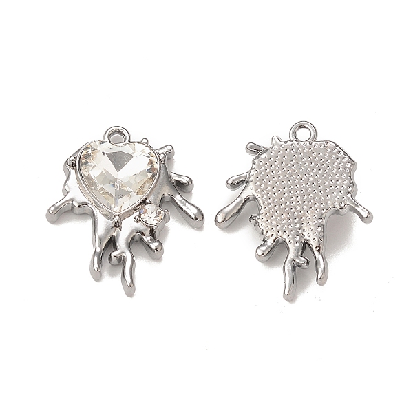 PandaHall Alloy Glass Pendants, Gunmetal, Heart Charms, Clear, 24.5x20.5x6mm, Hole: 1.6mm Alloy+Glass Heart Clear
PandaHall Alloy Glass Pendants, Gunmetal, Heart Charms, Clear, 24.5x20.5x6mm, Hole: 1.6mm Alloy+Glass Heart Clear