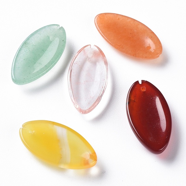 PandaHall Natural & Synthetic Mixed Gemstone Pendants, Leaf, Mixed Dyed and Undyed, 21x11x4mm, Hole: 0.8mm Mixed Stone Leaf
PandaHall Natural & Synthetic Mixed Gemstone Pendants, Leaf, Mixed Dyed and Undyed, 21x11x4mm, Hole: 0.8mm Mixed Stone Leaf