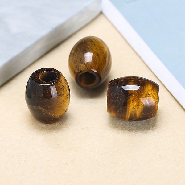 PandaHall Natural Tiger Eye European Beads, Large Hole Bead Beads, Barrel, 18x16mm, Hole: 6mm Tiger Eye Barrel
PandaHall Natural Tiger Eye European Beads, Large Hole Bead Beads, Barrel, 18x16mm, Hole: 6mm Tiger Eye Barrel