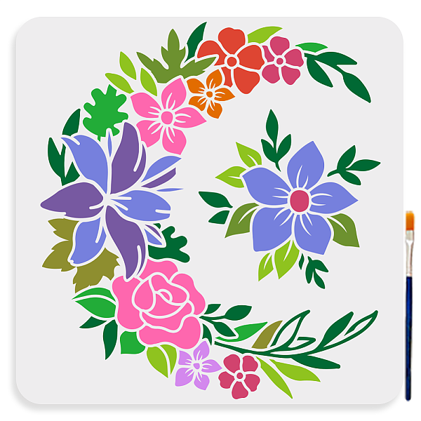 PandaHall MAYJOYDIY US 1Pc PET Hollow Out Drawing Painting Stencils, for DIY Scrapbook, Photo Album, with 1Pc Art Paint Brushes, Moon...
PandaHall MAYJOYDIY US 1Pc PET Hollow Out Drawing Painting Stencils, for DIY Scrapbook, Photo Album, with 1Pc Art Paint Brushes, Moon...