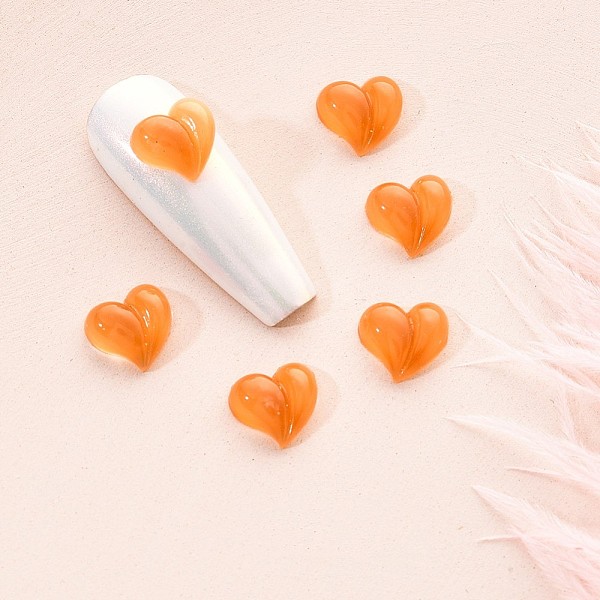 PandaHall Resin Cabochons, Peach Heart, Nail Art Decoration Accessories, Light Salmon, 8x8mm, 10pcs/bag Resin Heart Brown
PandaHall Resin Cabochons, Peach Heart, Nail Art Decoration Accessories, Light Salmon, 8x8mm, 10pcs/bag Resin Heart Brown