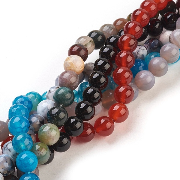 PandaHall Natural Agate Beads Strands, Round, 8mm, Hole: 1mm, about 47~52pcs/strand, 14.5~16 inch Natural Agate Round
PandaHall Natural Agate Beads Strands, Round, 8mm, Hole: 1mm, about 47~52pcs/strand, 14.5~16 inch Natural Agate Round