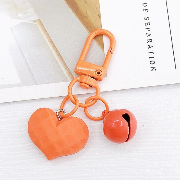 PandaHall Acrylic Pendants Keychain, with Spray Painted Alloy Findings, Heart & Bell, Coral, 6cm Acrylic Heart Red
PandaHall Acrylic Pendants Keychain, with Spray Painted Alloy Findings, Heart & Bell, Coral, 6cm Acrylic Heart Red
