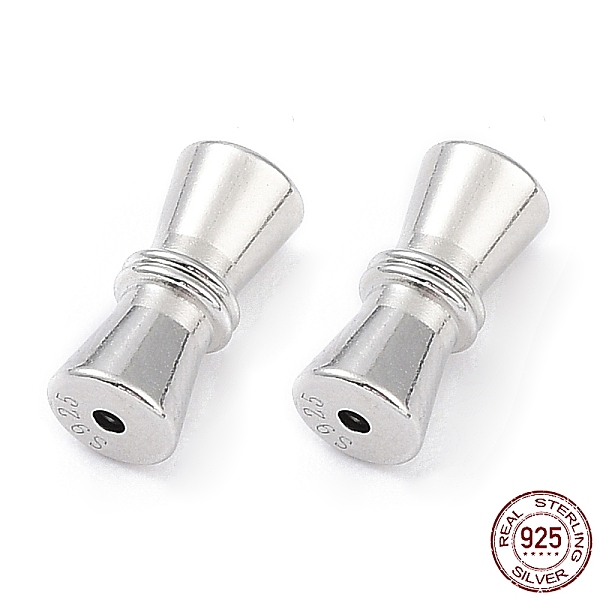 PandaHall Rhodium Plated 925 Sterling Silver Screw Clasps, Twist Clasps, Barrel, Platinum, 11x5mm, Hole: 1.2mm Sterling Silver
PandaHall Rhodium Plated 925 Sterling Silver Screw Clasps, Twist Clasps, Barrel, Platinum, 11x5mm, Hole: 1.2mm Sterling Silver