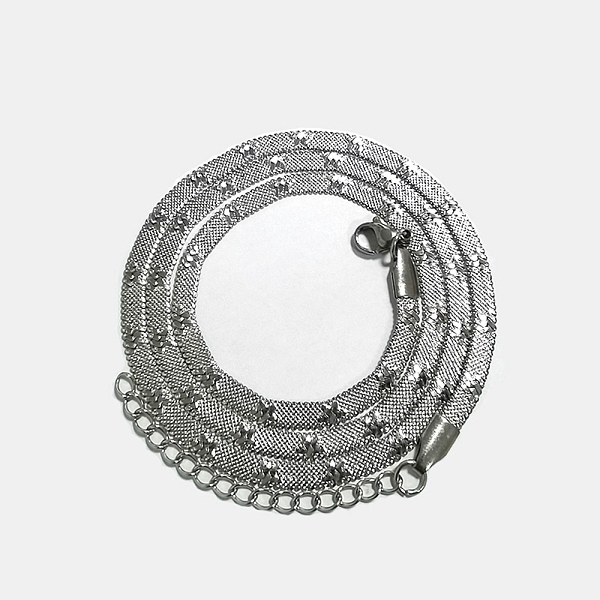 PandaHall 304 Stainless Steel Herringbone Chain Necklaces, Stainless Steel Color, 17.80 inch(45.2cm) 304 Stainless Steel Flat
PandaHall 304 Stainless Steel Herringbone Chain Necklaces, Stainless Steel Color, 17.80 inch(45.2cm) 304 Stainless Steel Flat