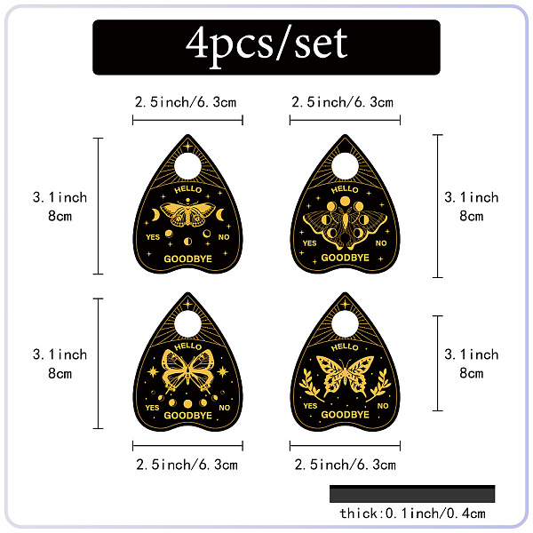 PandaHall Mini Wood Crystal Ball Display Bases, Crystal Sphere Display Stand, Tarot Theme, Insects, 80x63x4.5mm, Hole: 15.5mm, 4pcs/set Wood..., Black
PandaHall Mini Wood Crystal Ball Display Bases, Crystal Sphere Display Stand, Tarot Theme, Insects, 80x63x4.5mm, Hole: 15.5mm, 4pcs/set Wood..., Black