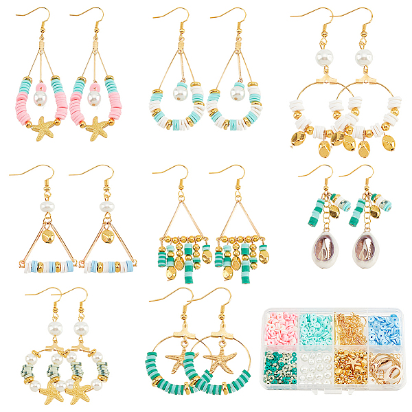 PandaHall SUNNYCLUE 1 Box DIY 8 Pairs Polymer Clay Beads Cute Seashell Charms Christmas Earrings Making Starter Kit Flat Round Disc Pink..., Multicolor
PandaHall SUNNYCLUE 1 Box DIY 8 Pairs Polymer Clay Beads Cute Seashell Charms Christmas Earrings Making Starter Kit Flat Round Disc Pink..., Multicolor