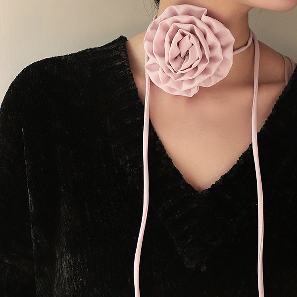 PandaHall Fabric Rose Tie Choker Necklaces for Women, Adjustable Jewelry for Birthday Wedding Party, Misty Rose, 56.69~56.89inch...
PandaHall Fabric Rose Tie Choker Necklaces for Women, Adjustable Jewelry for Birthday Wedding Party, Misty Rose, 56.69~56.89inch...