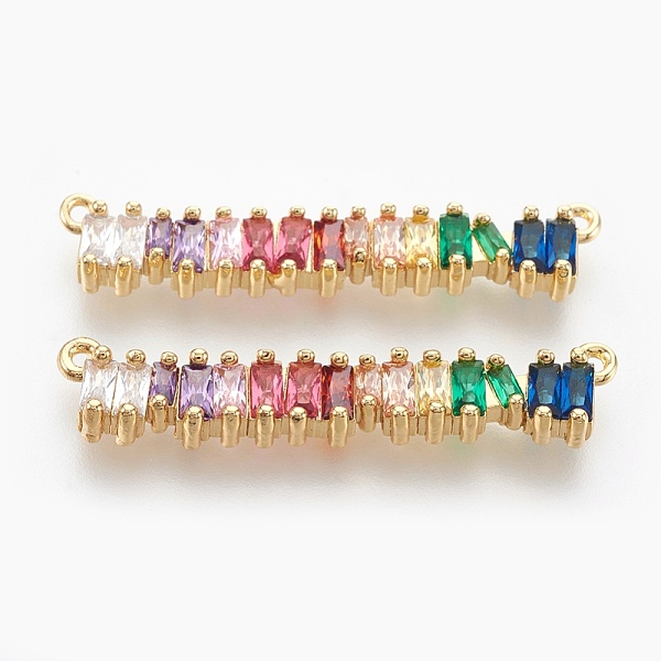PandaHall Brass Micro Pave Cubic Zirconia Pendants, Strip, Colorful, Golden, 7.5x36x3.5mm, Hole: 1.2mm Brass+Cubic Zirconia Others
PandaHall Brass Micro Pave Cubic Zirconia Pendants, Strip, Colorful, Golden, 7.5x36x3.5mm, Hole: 1.2mm Brass+Cubic Zirconia Others