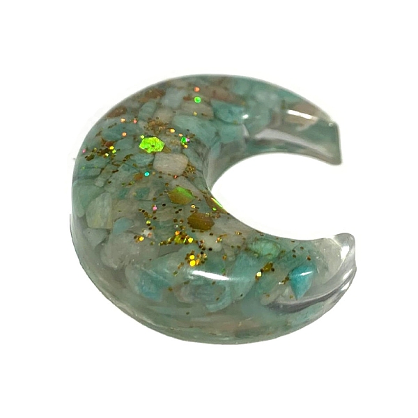 PandaHall Resin Moon Display Decoration, with Natural Amazonite Chips inside Statues for Home Office Decorations, 40x35x5mm Amazonite Moon
PandaHall Resin Moon Display Decoration, with Natural Amazonite Chips inside Statues for Home Office Decorations, 40x35x5mm Amazonite Moon