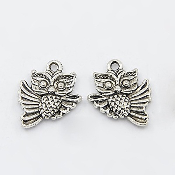 PandaHall Tibetan Style Alloy Pendants, Good for Halloween Jewelry Making, Lead Free & Cadmium Free, Owl, Antique Silver, 18x15x3mm, Hole...
PandaHall Tibetan Style Alloy Pendants, Good for Halloween Jewelry Making, Lead Free & Cadmium Free, Owl, Antique Silver, 18x15x3mm, Hole...