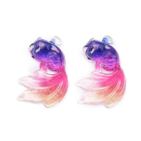 PandaHall Transparent Resin Cabochons, for DIY Decoration, Goldfish, Purple, 11x7.5x3mm Resin Fish Purple
PandaHall Transparent Resin Cabochons, for DIY Decoration, Goldfish, Purple, 11x7.5x3mm Resin Fish Purple