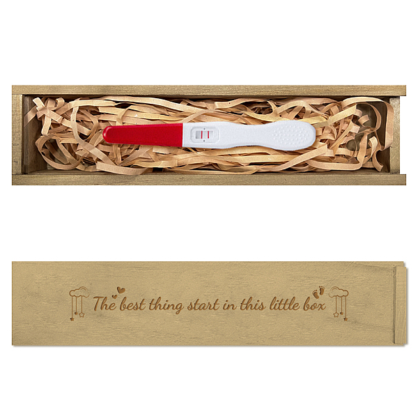 PandaHall Rectangle Wooden Pregnancy Test Keepsake Box with Slide Cover, Baby Annouced Engraved Case for Grandparents Dad Aunt and Uncle..., Brown
PandaHall Rectangle Wooden Pregnancy Test Keepsake Box with Slide Cover, Baby Annouced Engraved Case for Grandparents Dad Aunt and Uncle..., Brown