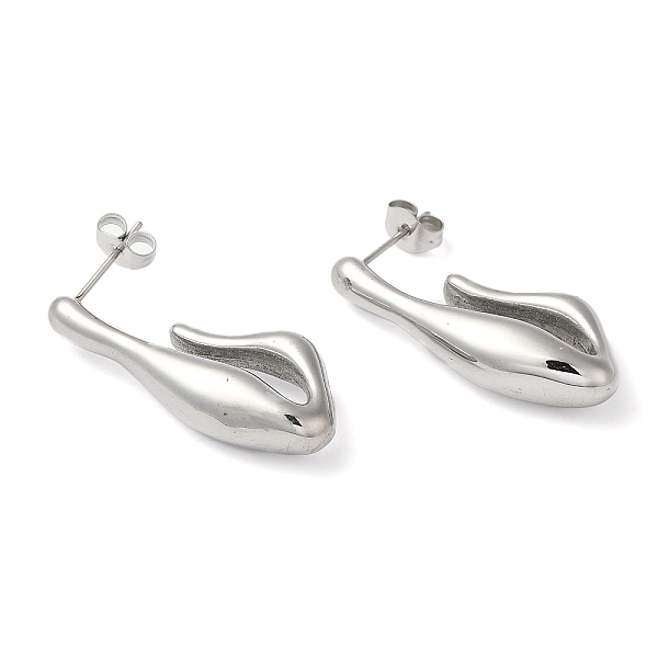 PandaHall 304 Stainless Steel Stud Earrings, Twist Teardrop, Stainless Steel Color, 31.5x7mm 304 Stainless Steel Teardrop
PandaHall 304 Stainless Steel Stud Earrings, Twist Teardrop, Stainless Steel Color, 31.5x7mm 304 Stainless Steel Teardrop