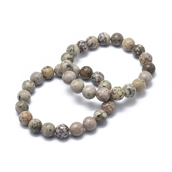 PandaHall Natural Maifanite/Maifan Stone Bead Stretch Bracelets, Round, 2-1/8 inch~2-3/8 inch(5.5~6cm), Bead: 8mm Maifanite
PandaHall Natural Maifanite/Maifan Stone Bead Stretch Bracelets, Round, 2-1/8 inch~2-3/8 inch(5.5~6cm), Bead: 8mm Maifanite
