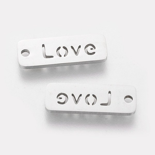 PandaHall 5Pcs 304 Stainless Steel Pendants, Inspirational Message Pendants, Rectangle with Word Love, Stainless Steel Color, 17x6x1mm, Hole...
PandaHall 5Pcs 304 Stainless Steel Pendants, Inspirational Message Pendants, Rectangle with Word Love, Stainless Steel Color, 17x6x1mm, Hole...