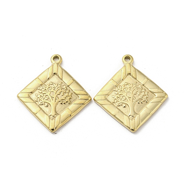 PandaHall 304 Stainless Steel Pendants, Rhombus with Tree of Life Charms, Real 14K Gold Plated, 30.5x27x2.5mm, Hole: 2mm 304 Stainless Steel...
PandaHall 304 Stainless Steel Pendants, Rhombus with Tree of Life Charms, Real 14K Gold Plated, 30.5x27x2.5mm, Hole: 2mm 304 Stainless Steel...