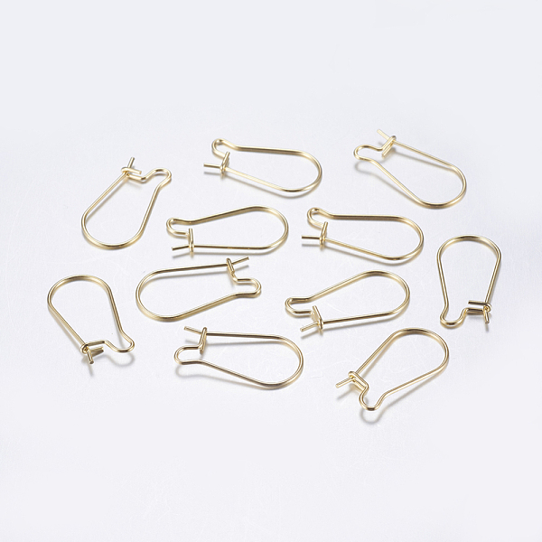 PandaHall 304 Stainless Steel Hoop Earrings, Golden, 20 Gauge, 20x9~12x2.5mm, Pin: 0.8mm 304 Stainless Steel
PandaHall 304 Stainless Steel Hoop Earrings, Golden, 20 Gauge, 20x9~12x2.5mm, Pin: 0.8mm 304 Stainless Steel