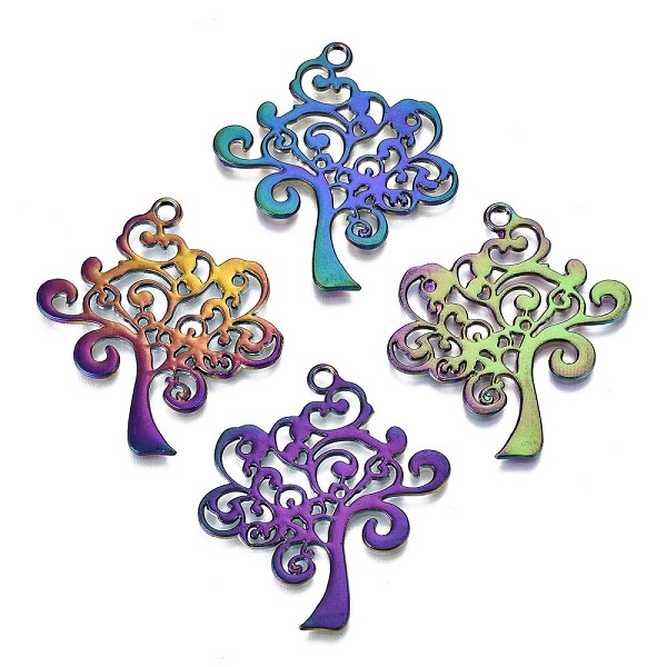 PandaHall Alloy Pendants, Cadmium Free & Lead Free, Tree, Rainbow Color, 40.5x37x1.5mm, Hole: 2.5mm Alloy Tree
PandaHall Alloy Pendants, Cadmium Free & Lead Free, Tree, Rainbow Color, 40.5x37x1.5mm, Hole: 2.5mm Alloy Tree