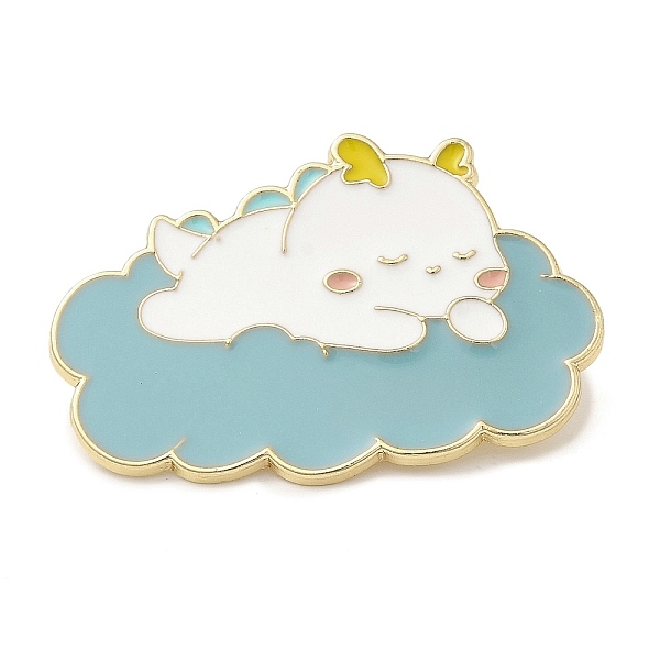 PandaHall Dragon Enamel Pins, Light Gold Plated Alloy Brooch for Women, Cloud, 26x38x1.5mm Alloy+Enamel Cloud
PandaHall Dragon Enamel Pins, Light Gold Plated Alloy Brooch for Women, Cloud, 26x38x1.5mm Alloy+Enamel Cloud